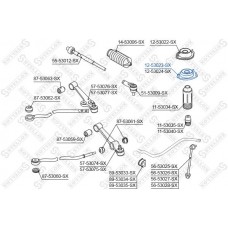 1253023SX STELLOX Опора стійки амортизатора