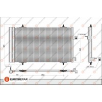 1626267480 EUROREPAR Конденсатор кондиціонера