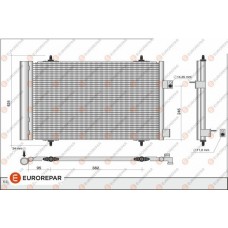 1626267480 EUROREPAR Конденсатор кондиціонера