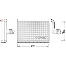 DEV05002 DENSO Випарник кондиціонера