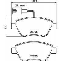 MDB3193 MINTEX КомплеК т гальмівних колодок, дискове гальмо