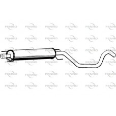 P4316 FENNO Середній глушник вихлопних газів