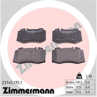 23745.175.1 ZIMMERMANN Комплект гальмівних колодок дисковий гальм