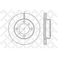 6020-4543V-SX STELLOX Гальмівний диск
