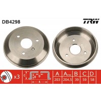 DB4298 TRW Гальмівний барабан