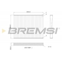 FC0081C BREMSI Фільтр повітря у внутрішньому просторі