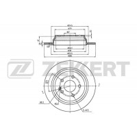 BS-5417B ZEKKERT Гальмівний диск