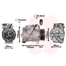 0600K442 VAN WEZEL Компресор кондиціонера