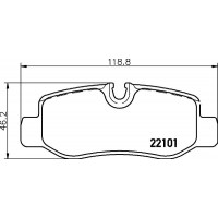 P 50 126 BREMBO Комплект гальмівних колодок дисковий гальм