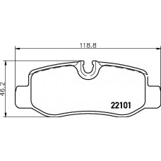 P 50 126 BREMBO Комплект гальмівних колодок дисковий гальм