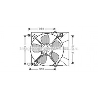 DW7516 AVA QUALITY COOLING Вентилятор охолодження двигуна