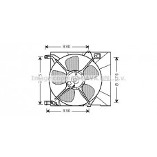 DW7516 AVA QUALITY COOLING Вентилятор охолодження двигуна