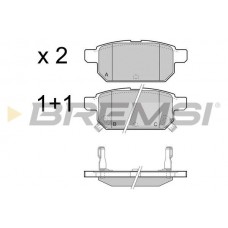BP3467 BREMSI Комплект гальмівних колодок дисковий гальм