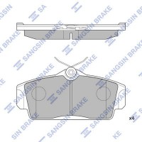 SP1482 Hi-Q Комплект гальмівних колодок дисковий гальм