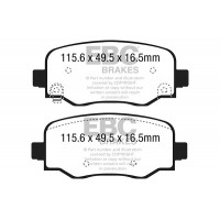 DPX2237 EBC Brakes Комплект гальмівних колодок дисковий гальм