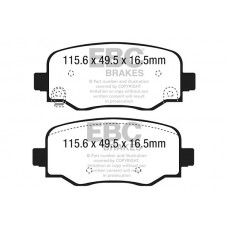DPX2237 EBC Brakes Комплект гальмівних колодок дисковий гальм