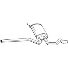 282-703 BOSAL Середній глушник вихлопних газів