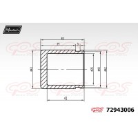 72943006 MAXTECH Поршень корпус скоби гальма