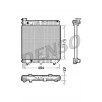 DRM17001 DENSO Радіатор охолодження двигуна