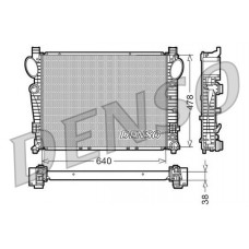 DRM17094 DENSO Радіатор охолодження двигуна