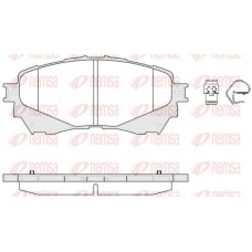 1538 04 KAWE Комплект гальмівних колодок дисковий гальм