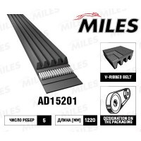 AD15201 MILES Поліклиновий ремінь