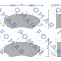 FO 666981 FOMAR Friction Комплект гальмівних колодок дисковий гальм