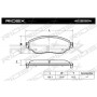 402B0804 RIDEX Комплект гальмівних колодок дисковий гальм