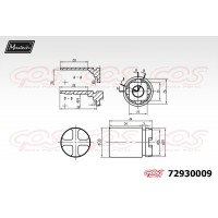 72930009 MAXTECH Поршень корпус скоби гальма