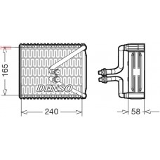 DEV09080 DENSO Випарник кондиціонера