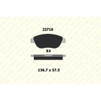 23710 192 04 KALE КомплеК т гальмівних колодок, дискове гальмо