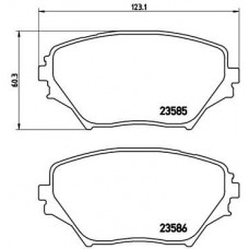 P 83 055 BREMBO Комплект гальмівних колодок дисковий гальм