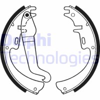 LS1144 DELPHI Комплект гальмівних колодок