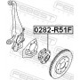 0282-R51F FEBEST Ступиця колеса