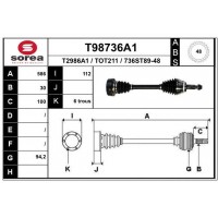 T98736A1 EAI Привідний вал