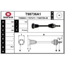 T98736A1 EAI Привідний вал