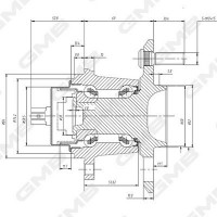 GH33190A GMB Ступиця колеса
