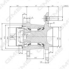 GH33190A GMB Ступиця колеса