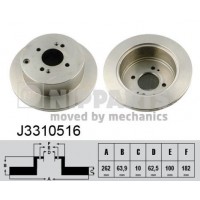 J3310516 NIPPARTS Гальмівний диск