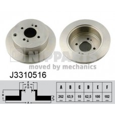 J3310516 NIPPARTS Гальмівний диск