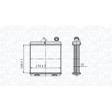 350218465000 MAGNETI MARELLI Теплообмінник обігрів салону