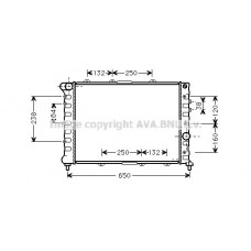 AL2057 AVA QUALITY COOLING Радіатор охолодження двигуна