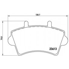 P 59 039 BREMBO Комплект гальмівних колодок дисковий гальм
