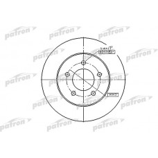 PBD2678 PATRON Гальмівний диск