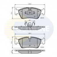 CBP01590 COMLINE Комплект гальмівних колодок дисковий гальм