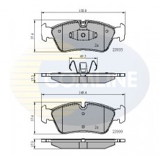 CBP01590 COMLINE Комплект гальмівних колодок дисковий гальм