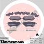 25698.190.2 ZIMMERMANN КомплеК т гальмівних колодок, дискове гальмо