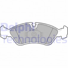 LP1605 DELPHI Комплект гальмівних колодок дисковий гальм