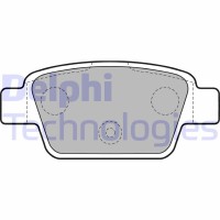 LP1719 DELPHI Комплект гальмівних колодок дисковий гальм
