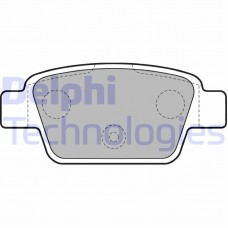 LP1719 DELPHI Комплект гальмівних колодок дисковий гальм